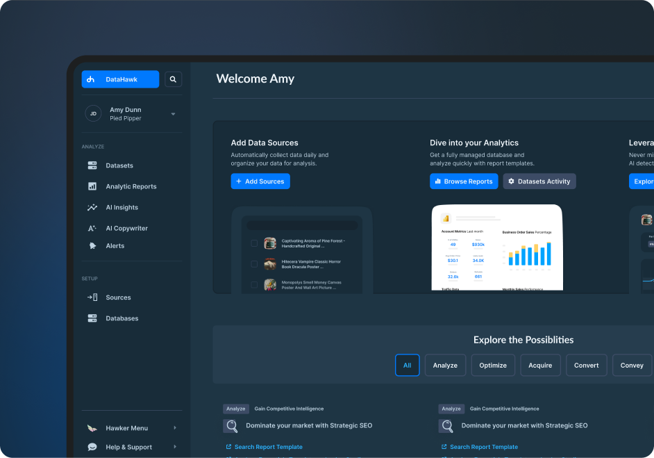 Following, the goal was to accelerated Time-to-Value by reframing slow data collection as a learning opportunity. Through iterative onboarding and demo accounts, we optimized the landing, the navigation, product tour and bridged the knowledge gap to trigger the 'Aha! moment' faster.
